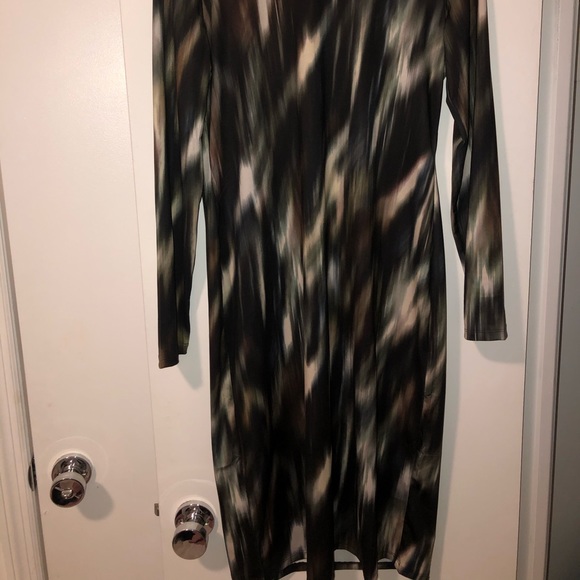 HM Fitted, knee-length dress in jersey with a turtleneck and long, long sleeve - Picture 4 of 7